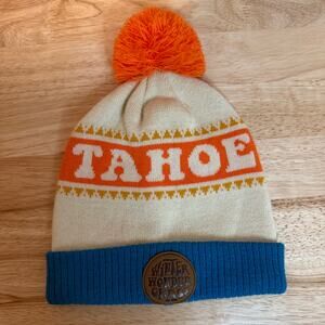 Lake Tahoe Winter Wonder Grass Music Festival Pom Beanie Hat Unisex OS
